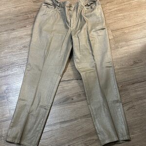 Anne Klein Metallic Gold Pants